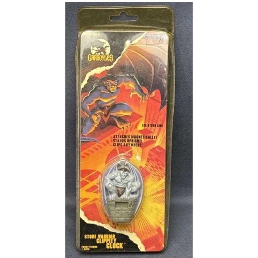 Vintage‎ Disney Gargoyles Goliath Stone Warrior Clip Clock Cartoon New